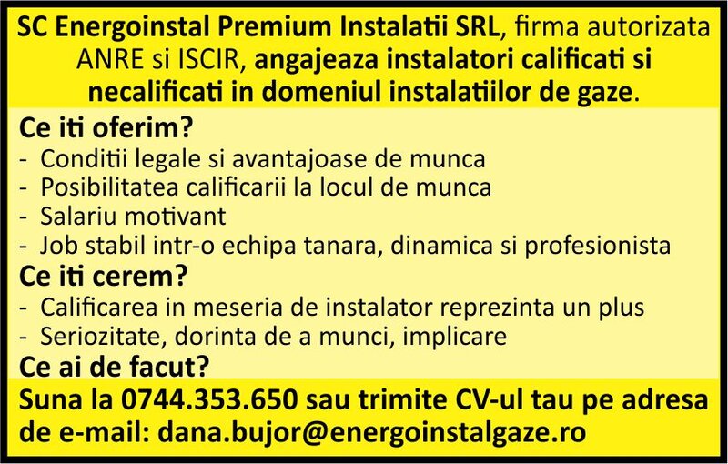 Instalatori calificati si necalificati in domeniul instalatiilor de gaze